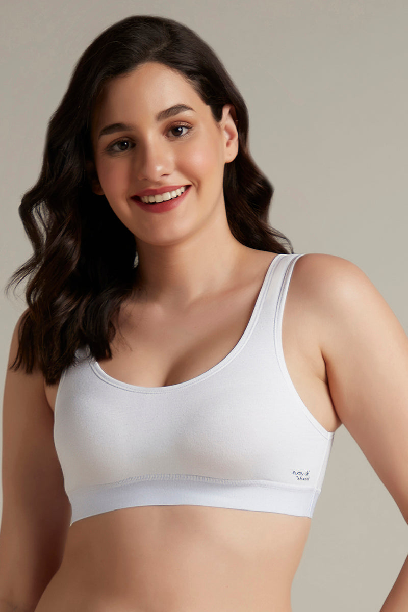 Ladies Imported Pack Of 3 Cotton Sports Bras Pack Of 3 Rs:1999