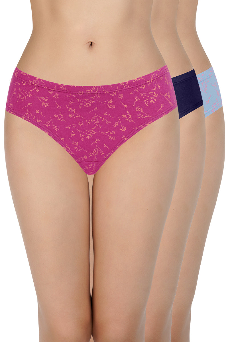 Women's Panties Lace Bikini Underwear Moderate Coverage Multi-packs, Pack  Of 3, St-o4, L