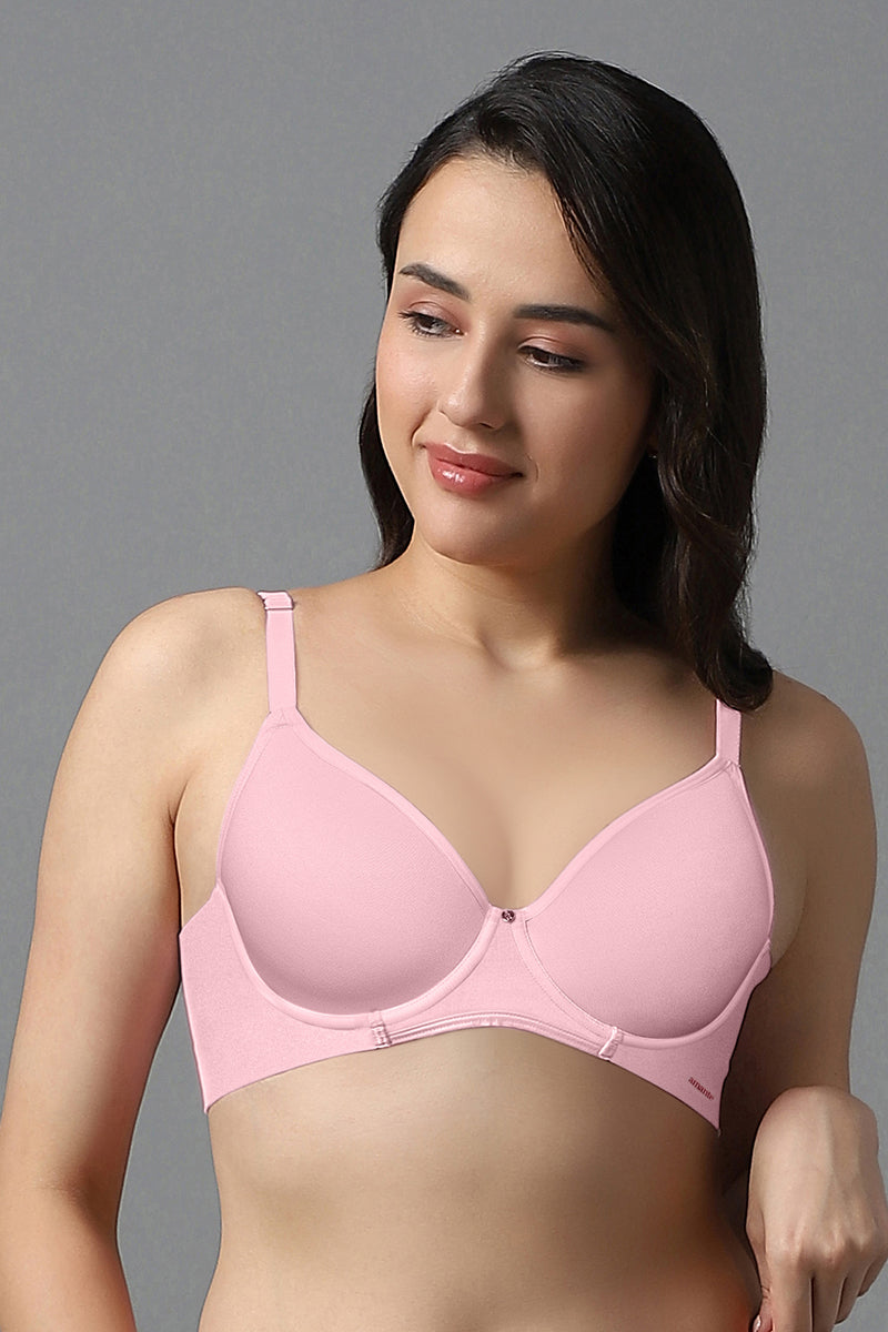 Buy Lovable All Day Support Non-Wired Bra- Pink at Rs.345 online