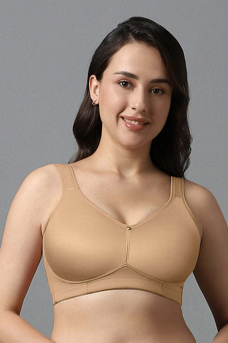 Buy Okus Non-Wired Seamless Bra with Non-Removable Pads Online
