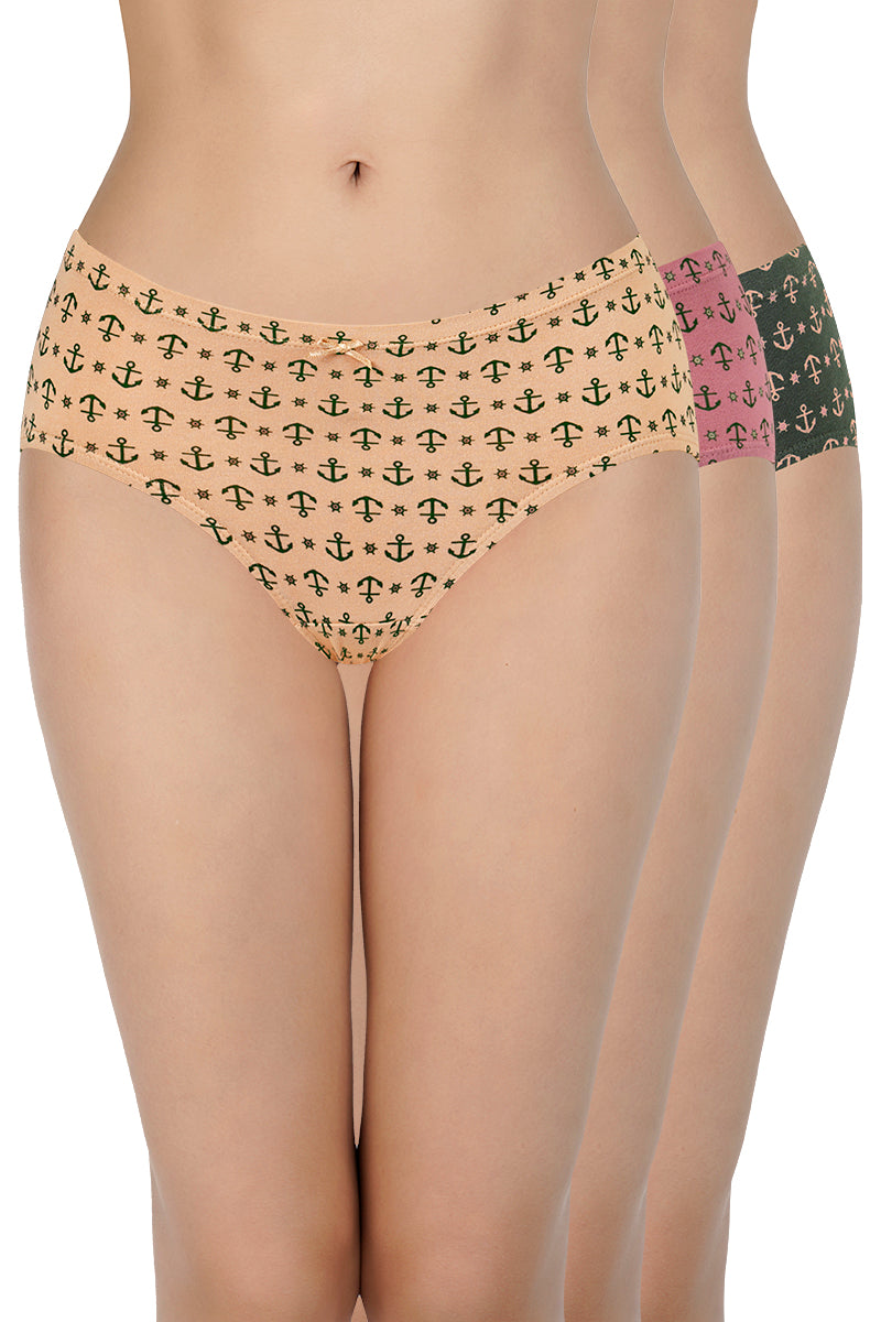 Bikini Panties with Brand Print Waistband