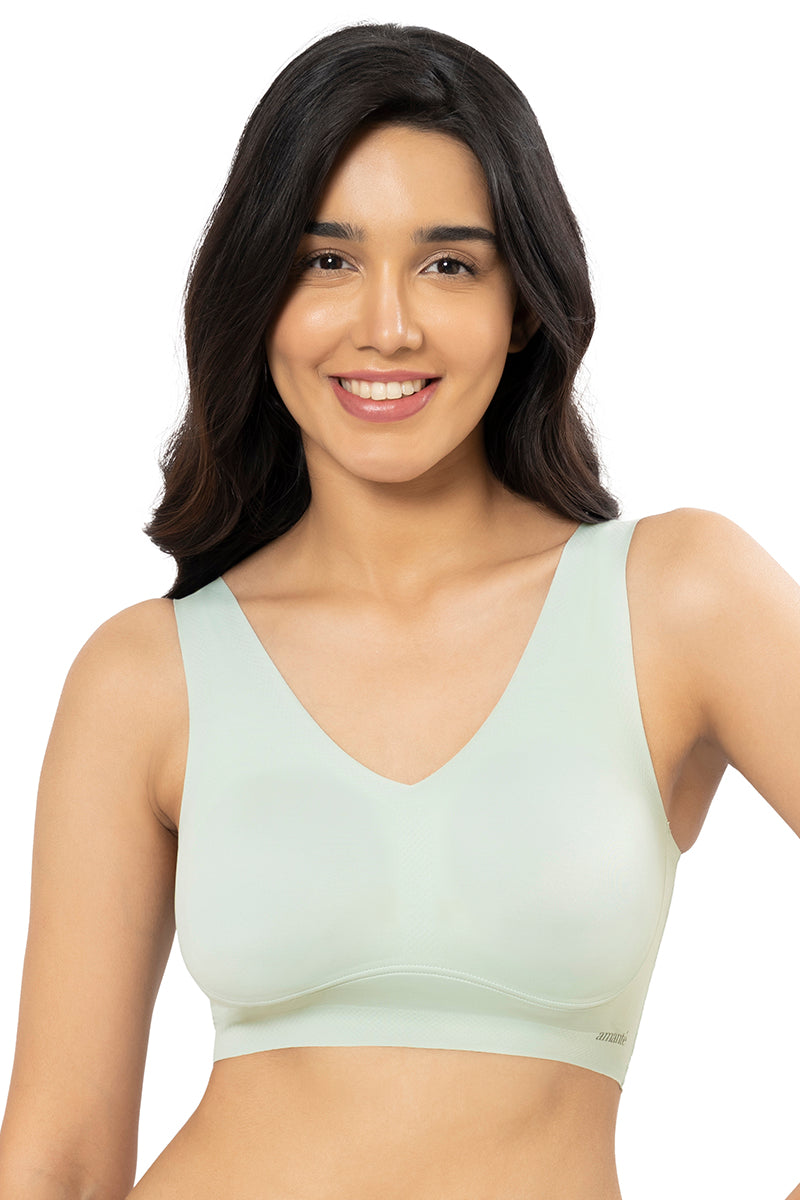 Buy Amante All Day Lounge Non Padded Non-Wired Cami Bra-White online