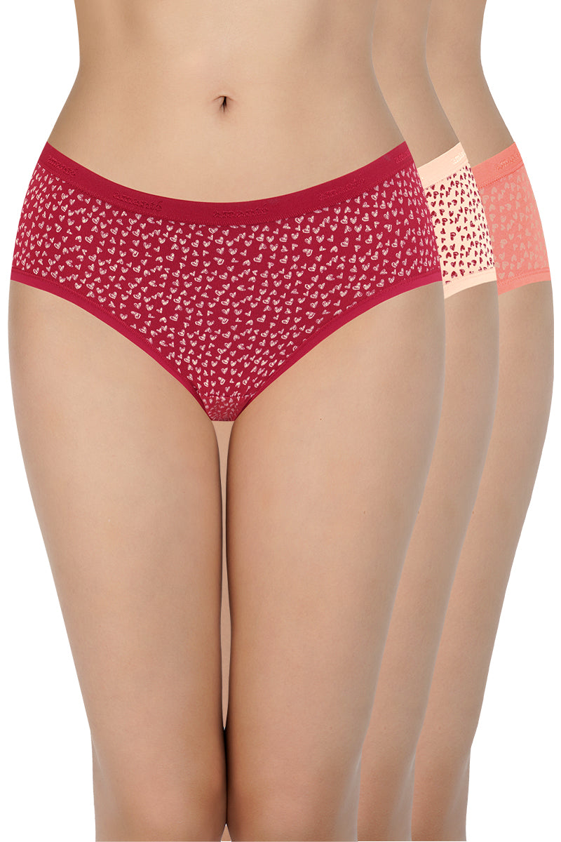 Buy Low Rise Print Hipster Panties Pack Of 3 Amanté 5810