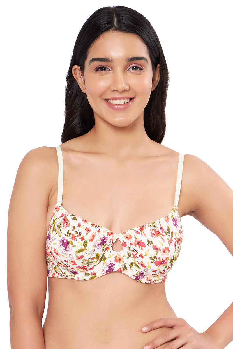 Women's Printed Padded Bra,White – All Brands Factory Outlet