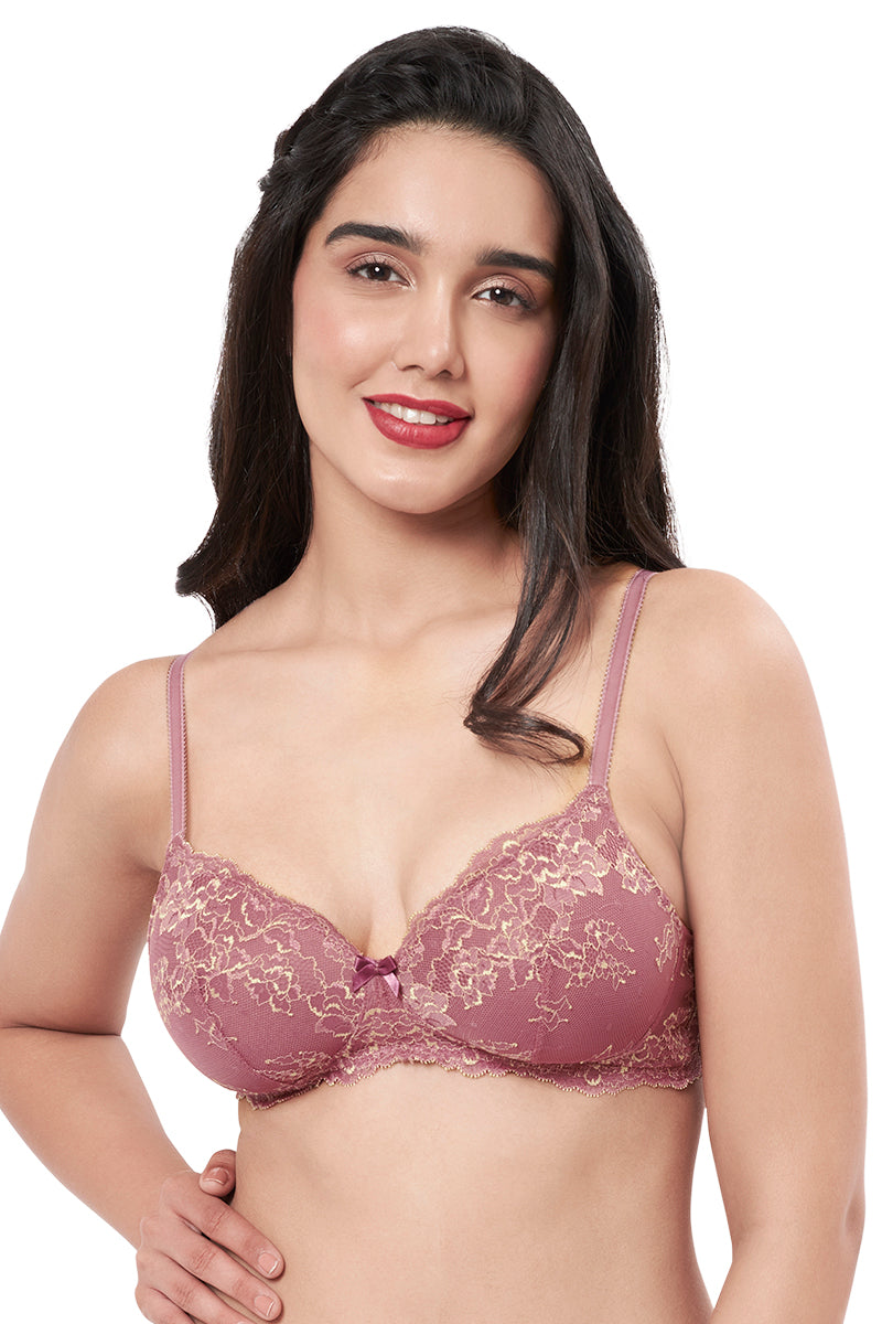 Amante Lace Padded Underwire Full Coverage Seamless Bridal T-Shirt Bra
