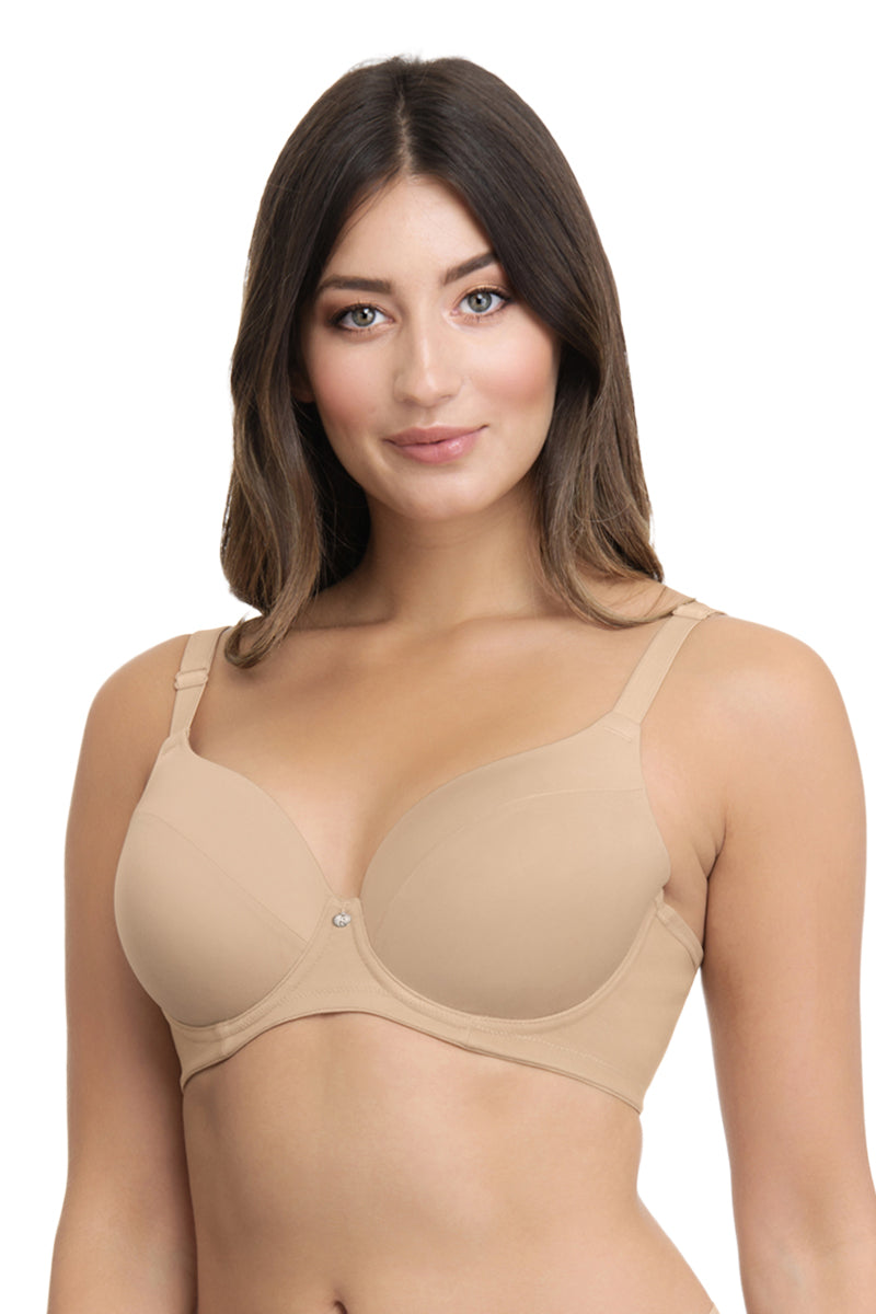 Amante Smooth Charm Padded Non Wired Full Cover T-Shirt Bra (Sandalwoo –  BODYBASICS