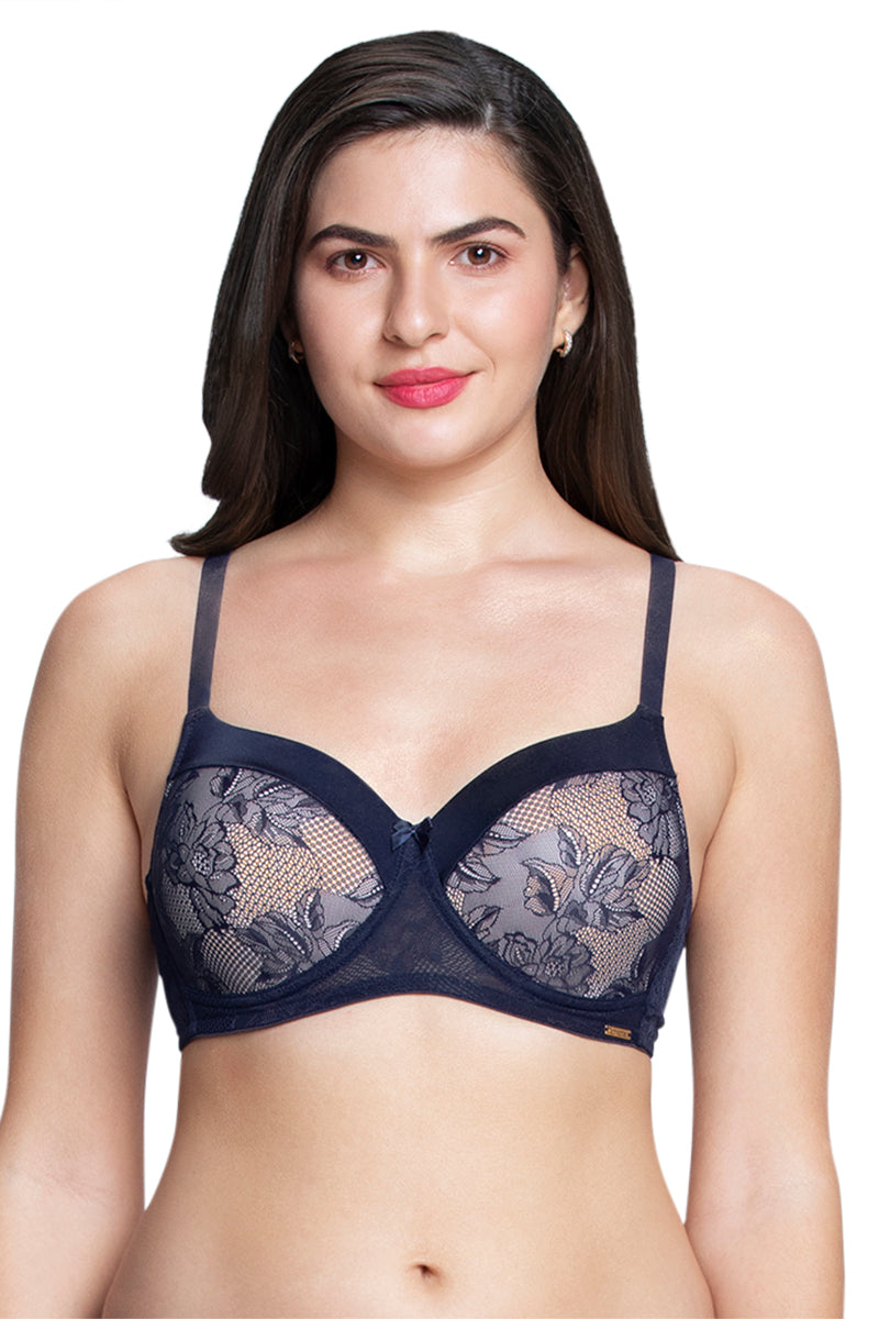 Buy A-GG Turquoise Soft Touch T-Shirt Bra - 34B, Bras