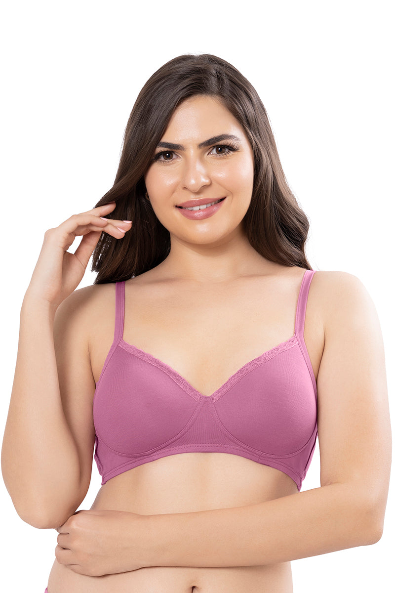 Womens Padded Underwired Solid T-Shirt Bra