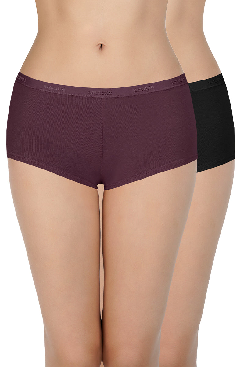 Women's Boyshort Panties Comfortable Cotton Underwear Pack of 5 OR Pack of  2 OR Pack of 3