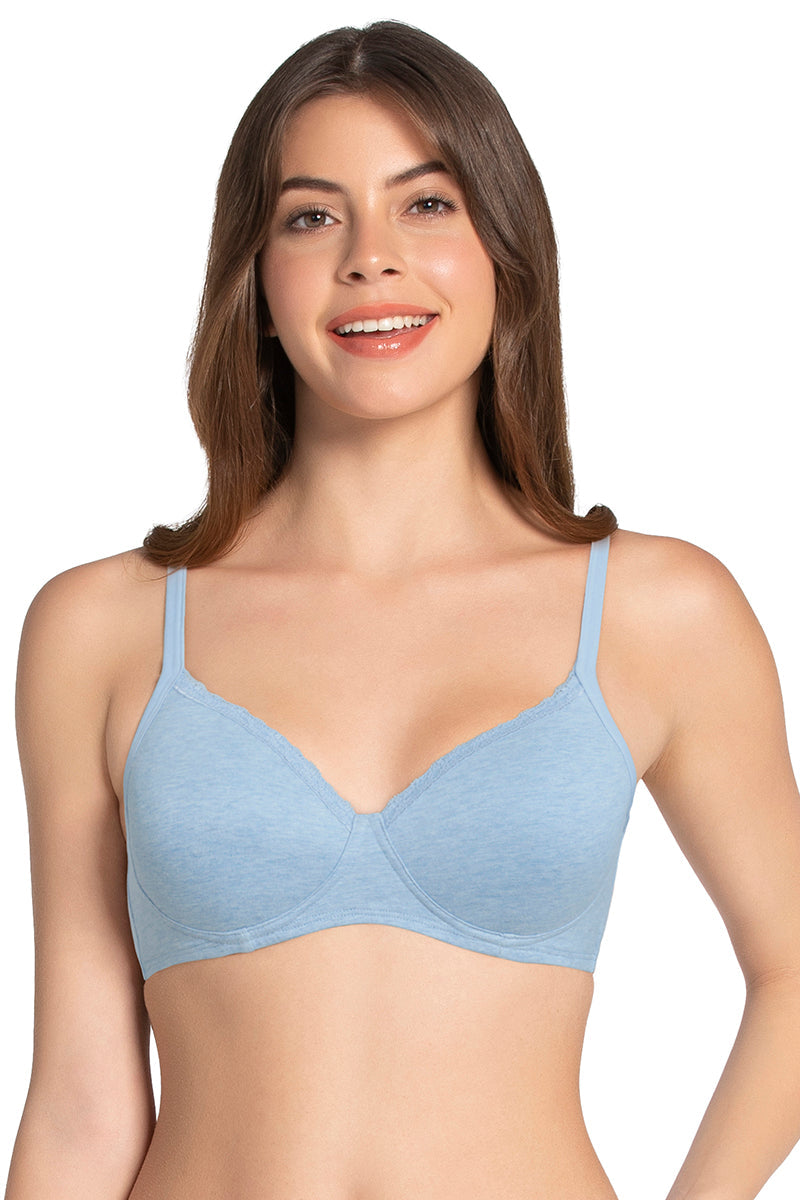 Navy Soft Touch Cotton T-shirt Dd+ Cup Size Bra