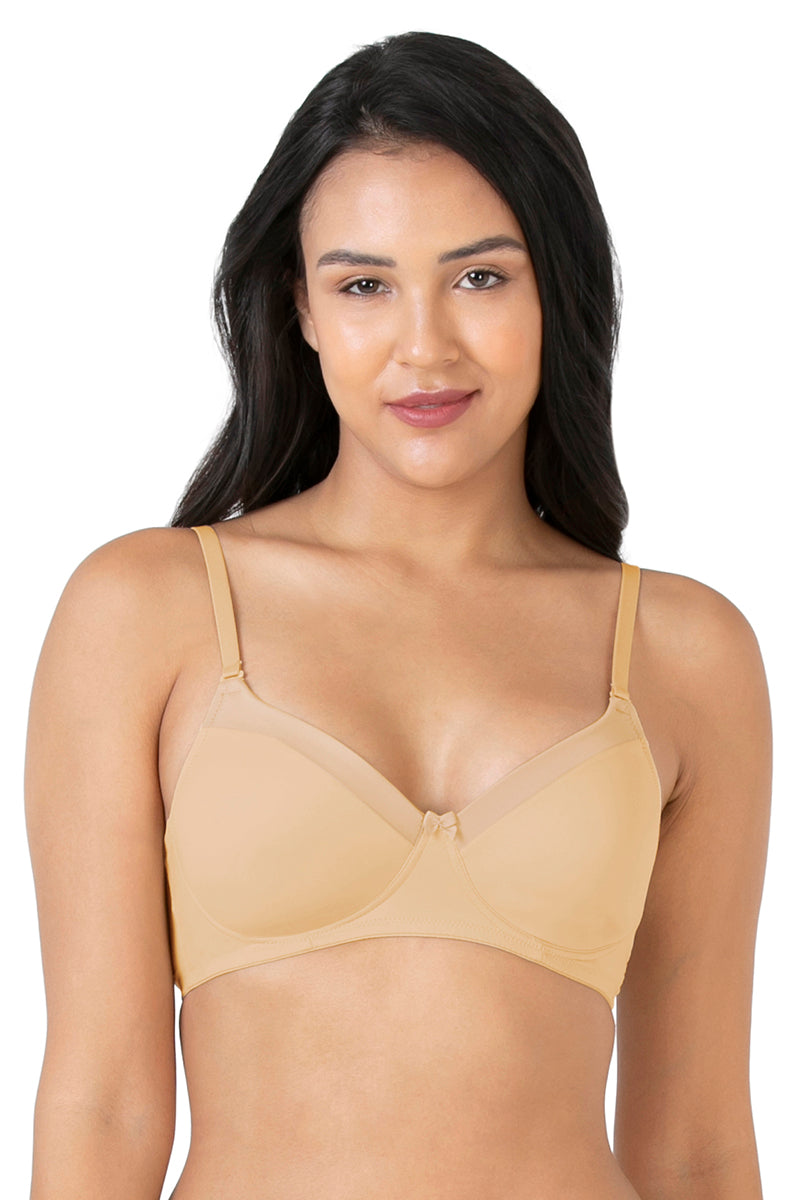 Pour Moi St Tropez T-shirt Strapless Bra Size 30DD Oyster Skin Beige Padded  Nude