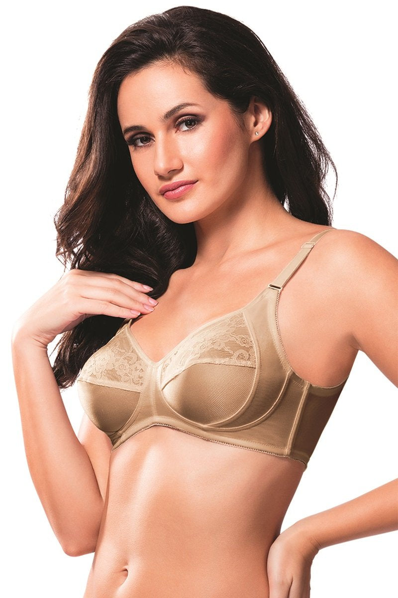 Buy Amante Sandalwood Non Wired Non Padded Full Coverage Bra for