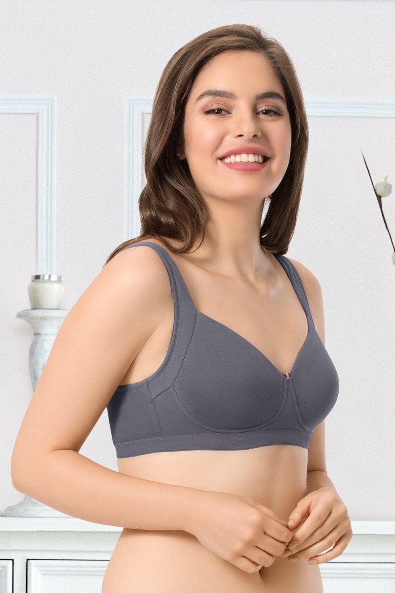 Amante Side Support Shaper Wirefree Cotton Everyday Bra Sandalwood