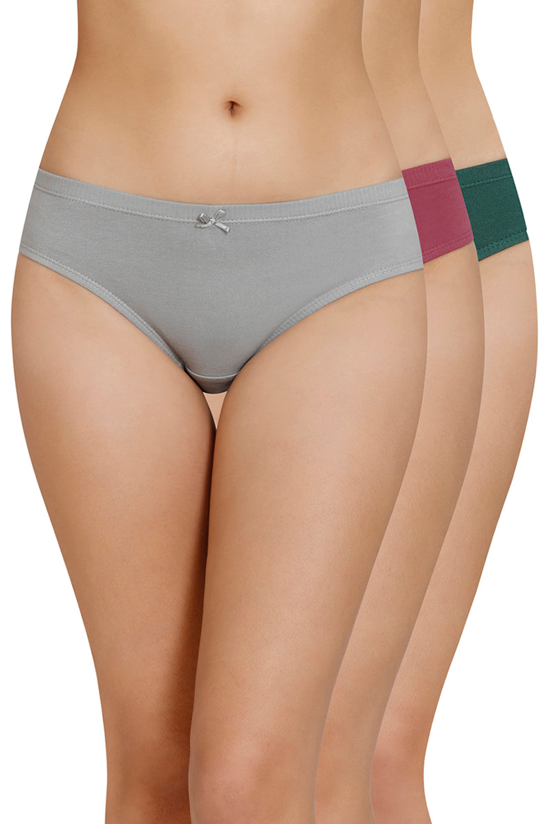 Women Slips Cotton Knickers 3 pcs Seamless Underwear Low cut