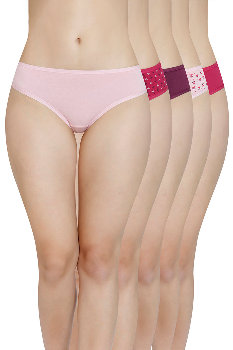 Amante women's 3 Piece bikini panty online--Dark assorted