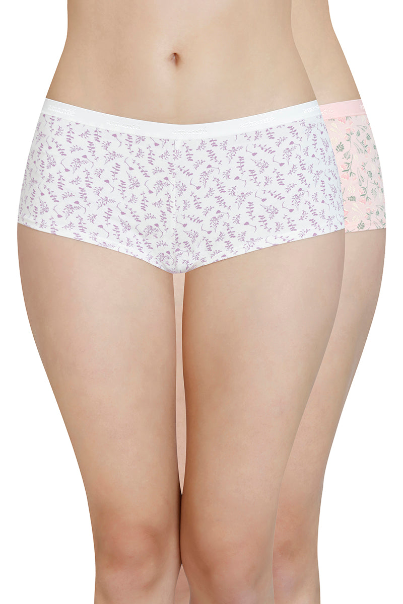 Printed Low Rise Boyshort Panty (Pack of 2)