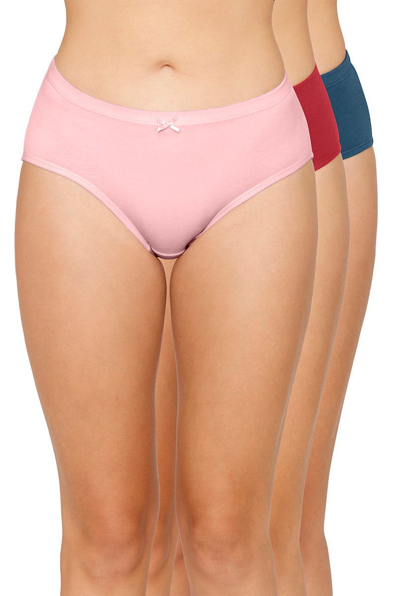 Amante Solid Low Rise Cotton Boyshorts Panty Pack (Pack of 2) Rs