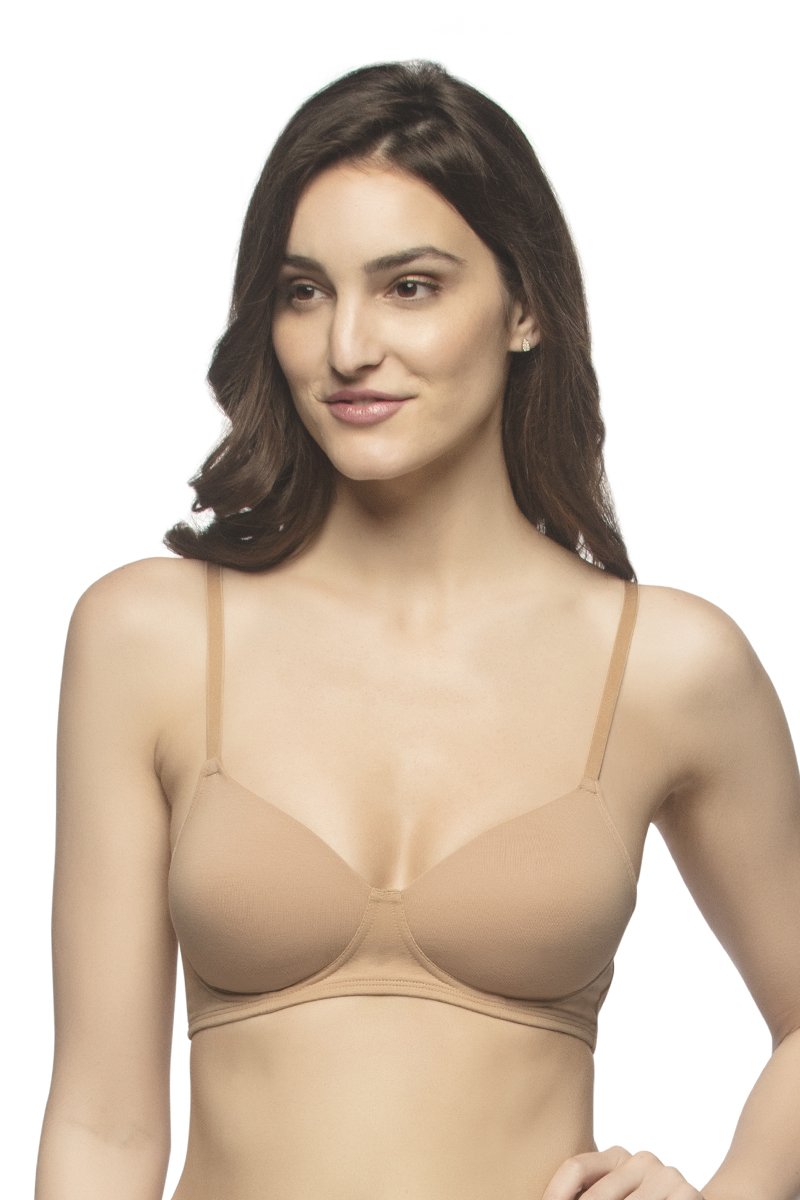 Buy Amante Solid Non Padded Non-Wired Full Coverage T-Shirt Bra at