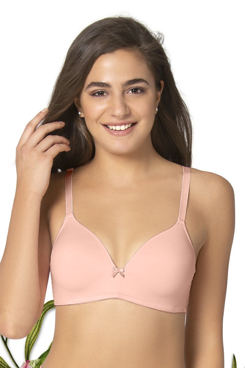 Buy Amante Padded Wired Medium Coverage Lace Bra - Neon Pink Ink