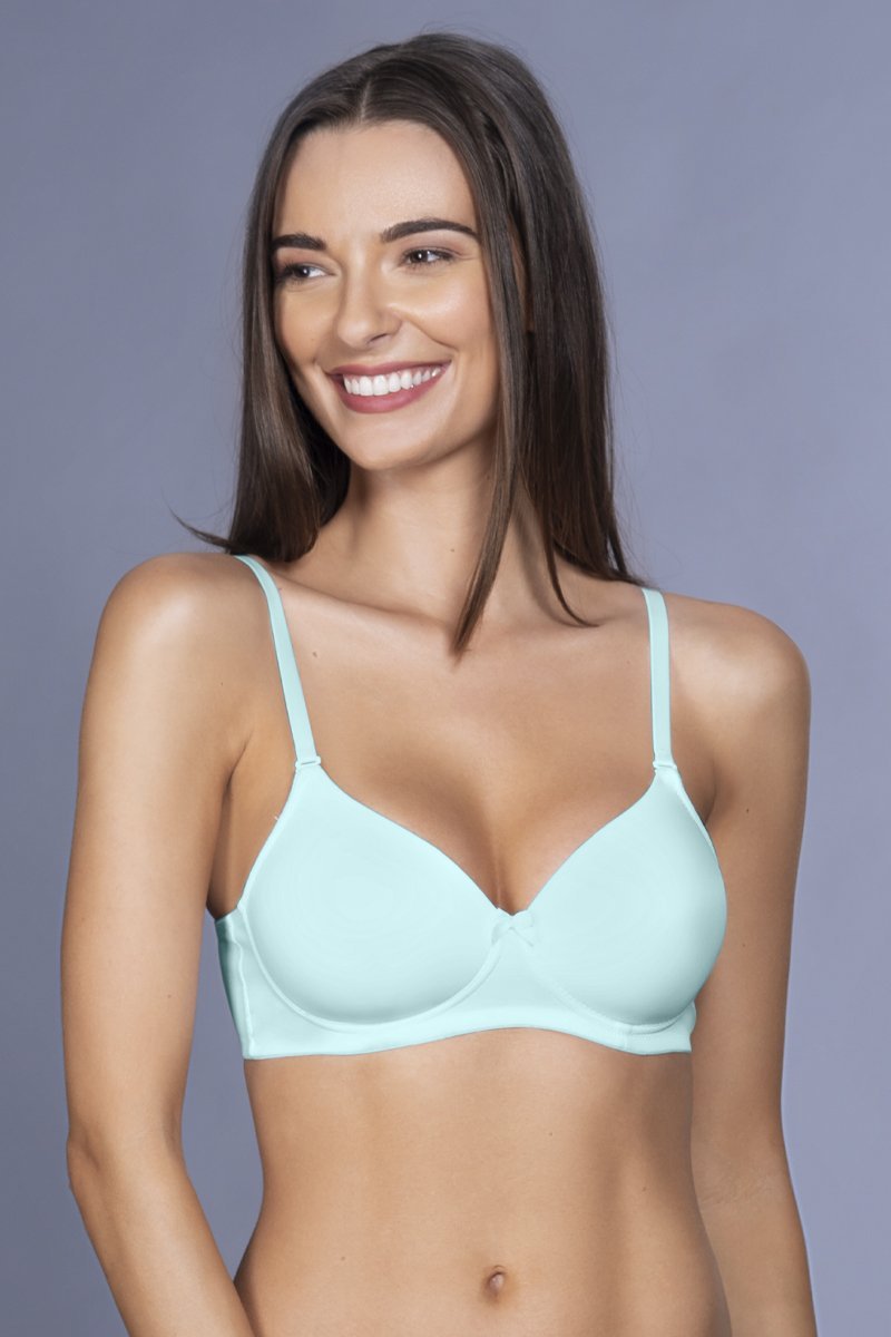 Amante Smooth Charm Padded Non-Wired T-Shirt Bra - White (10606