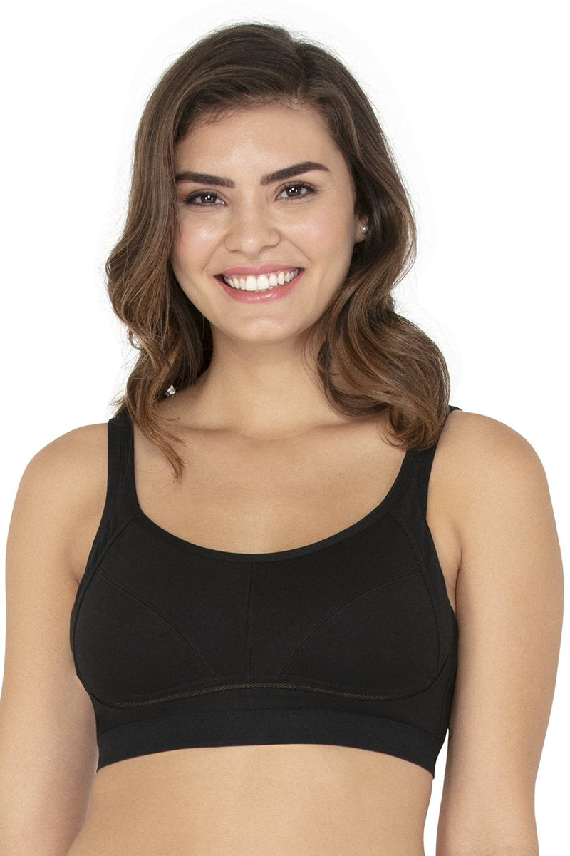 Buy SIMPLE TOUCH BLACK NON WIRED PADDED BRA for Women Online in India