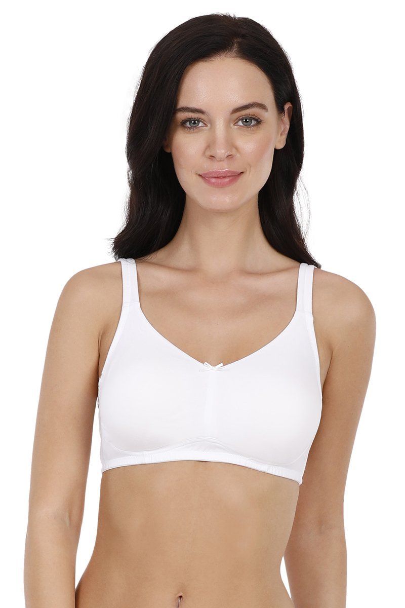 Buy Amante Elegant Concealer Non Padded Non-Wired Super Support Bra-White  online