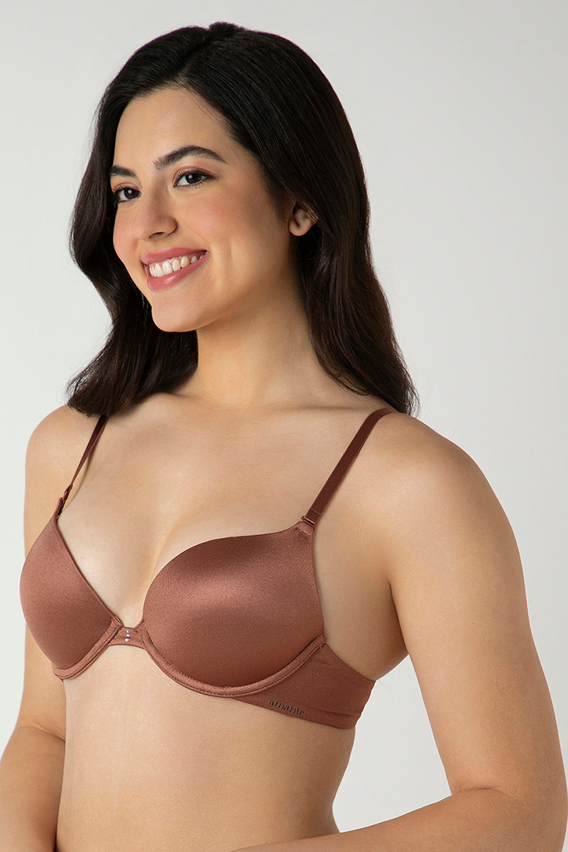 Perfect Lift Padded Wired Demi Bra - Nutmeg