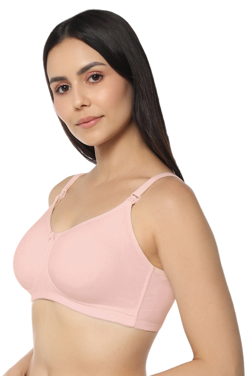 Buy Shyaway Pink Printed Non Wired Lightly Padded Maternity Bra 198 - Bra  for Women 7083344