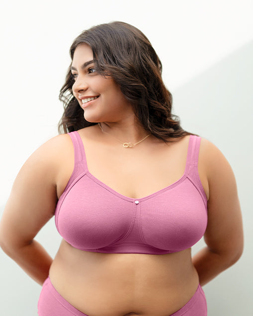 AVENUE | Women's Plus Size Fashion Smooth Caress Bra - rose violet - 52C