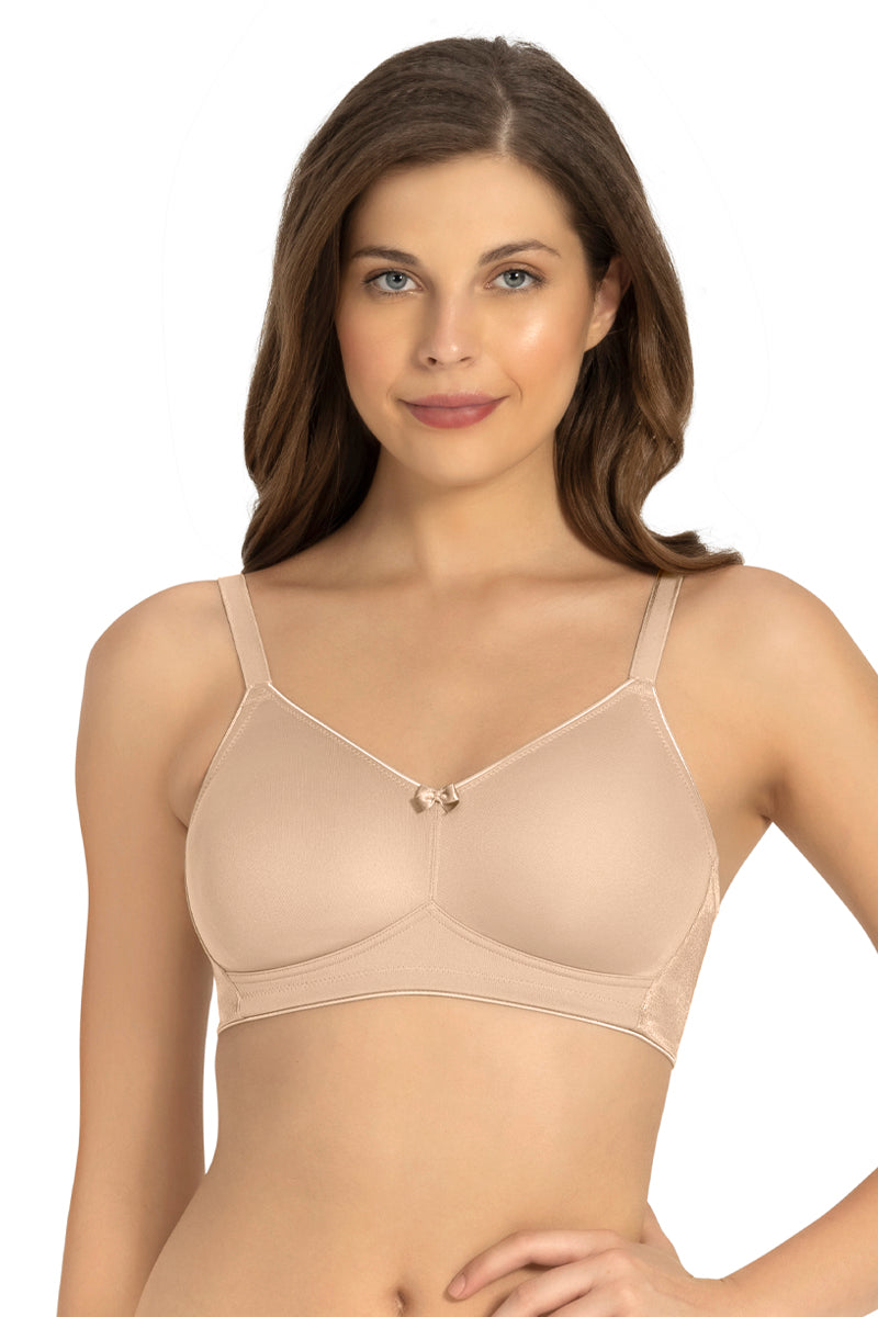 Buy Souminie Beige Non Wired Non Padded Minimizer Bra for Women