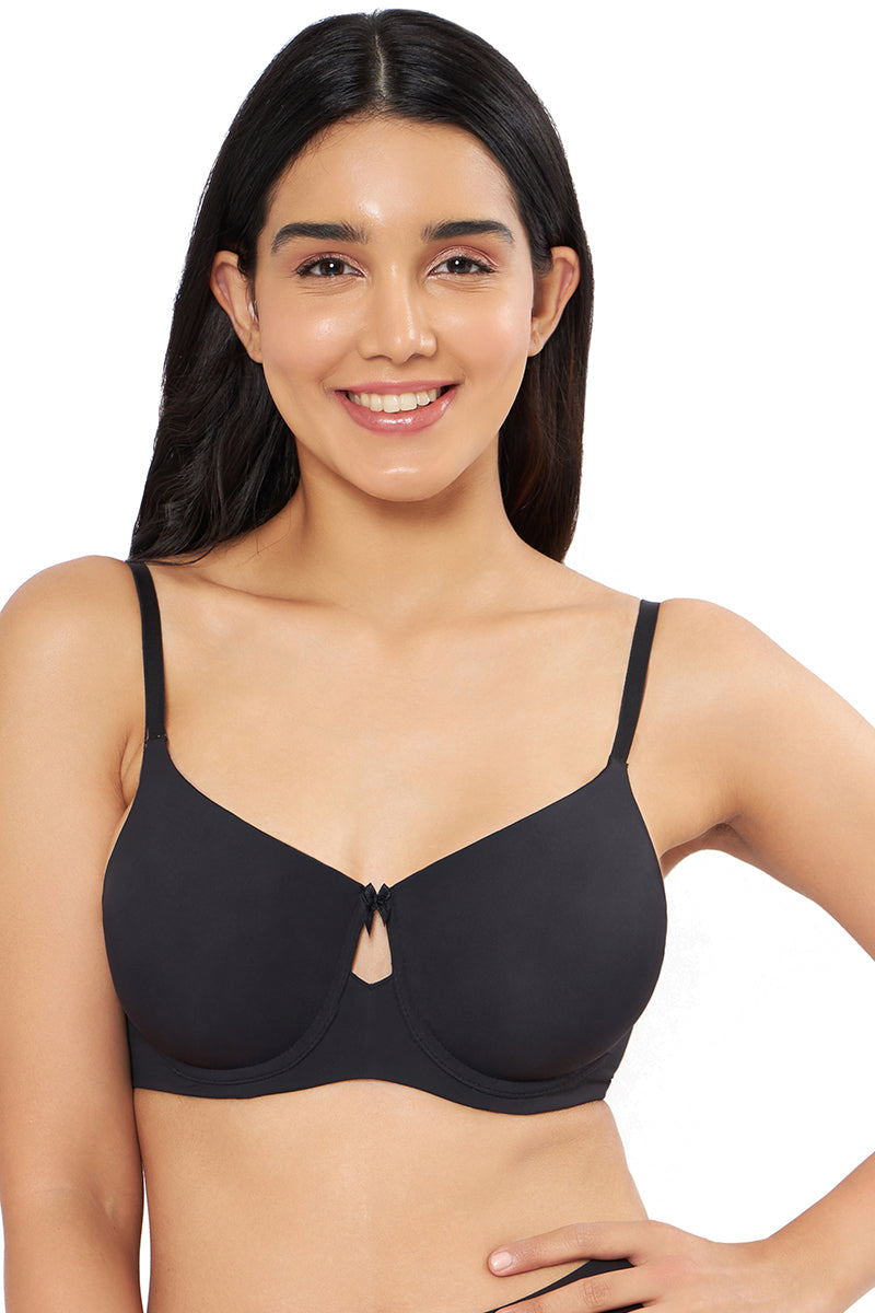 every de Bae Full Cover Padded Underwired T-shirt Bra - Steel Grey