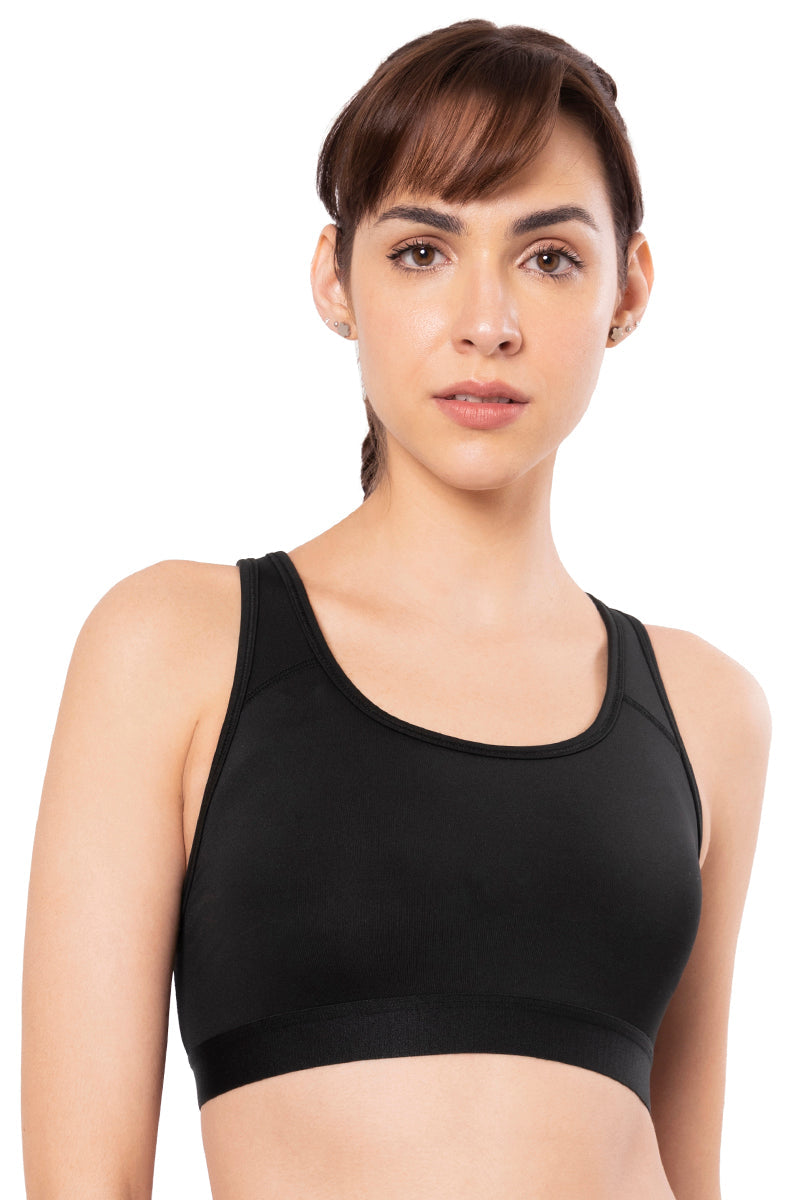 LAPPEN Sports Bra 4 Way Lycra and Spandex Padded Wirefree I Antibacterial,  Full Coverage, Seamless at Rs 600/piece, Ladies Sports Bra in Rajkot