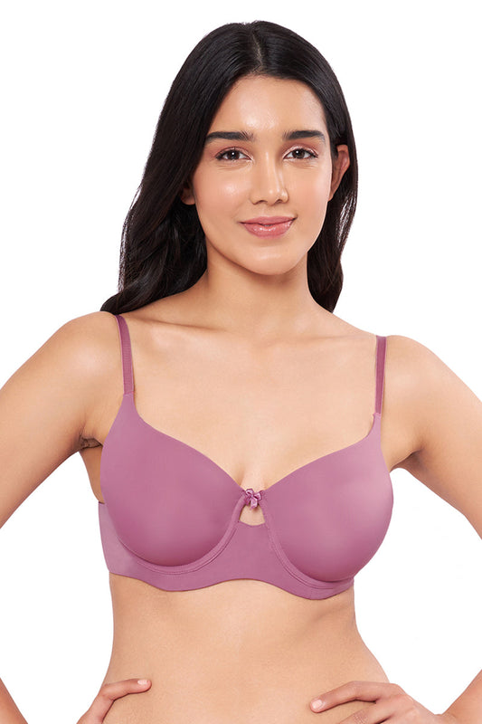 Buy Amante Padded Non Wired Full Coverage T-Shirt Bra - Dark Blue