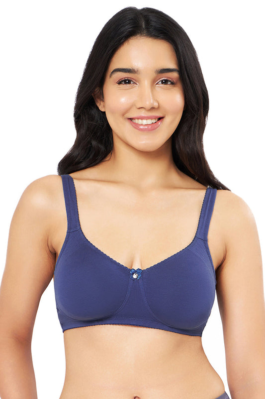 Contour Support Non-padded Wired Bra - Crown Blue