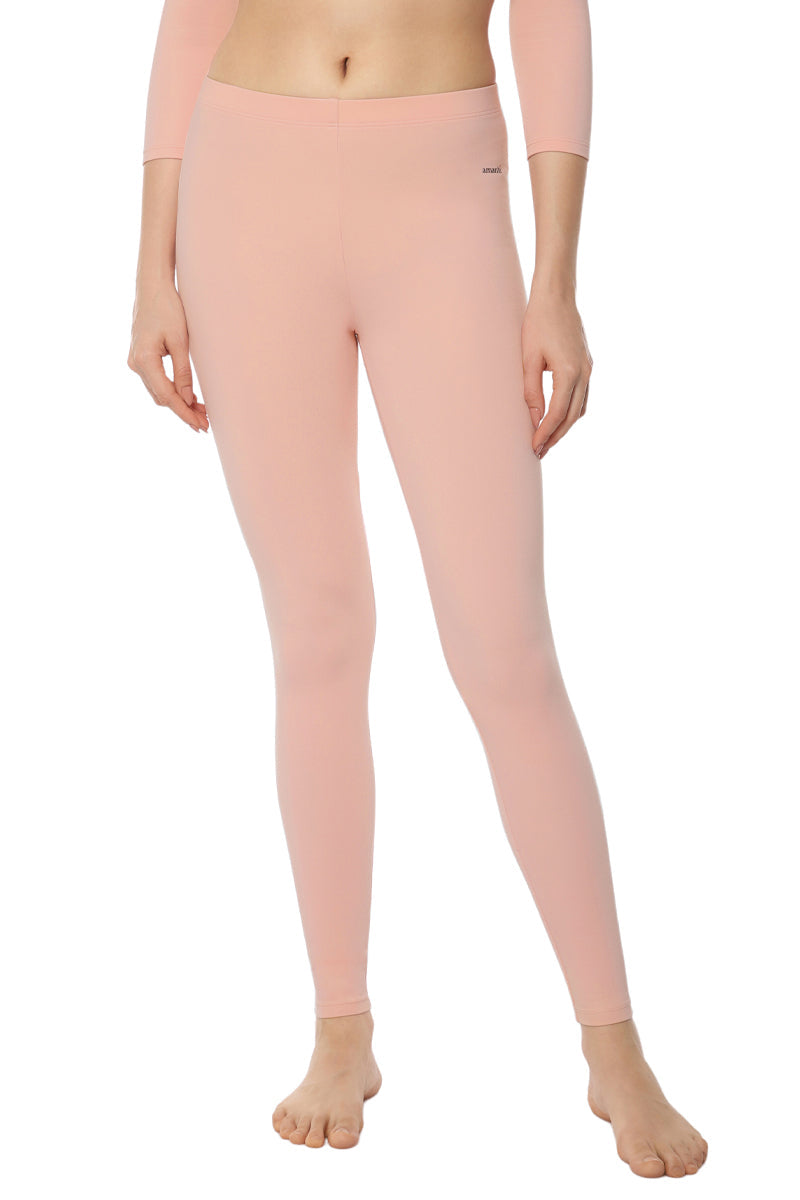 Buy BODYCARE Women Off White Solid Cotton Blend Thermal Leggings Online at  Best Prices in India - JioMart.