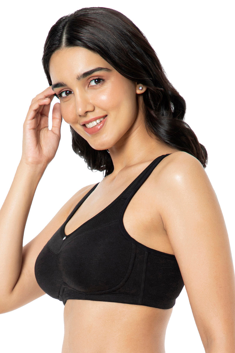 Buy Amante Solid Non Padded Wirefree Super Support Bra BRA10420 - Bra for  Women 637860
