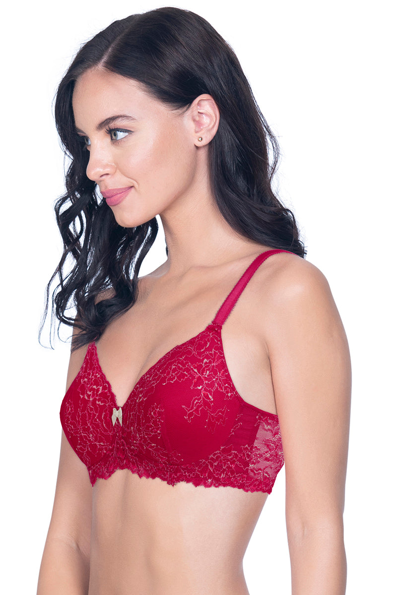 Cotton Non Padded Ignite Passion with Our Women's Red Bra, Plain at Rs  95/piece in New Delhi