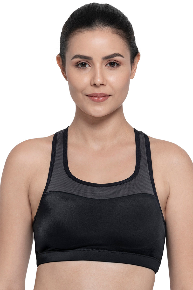 Buy Champion women sportwear fit seamless sports bra black Online