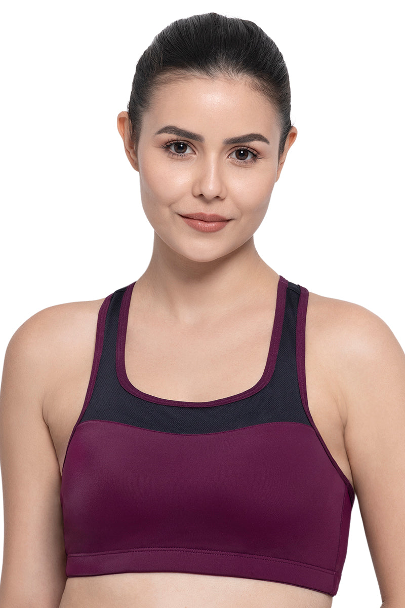 High Impact Adjustable Spirited Running Sports Bra With Moulded Cups 