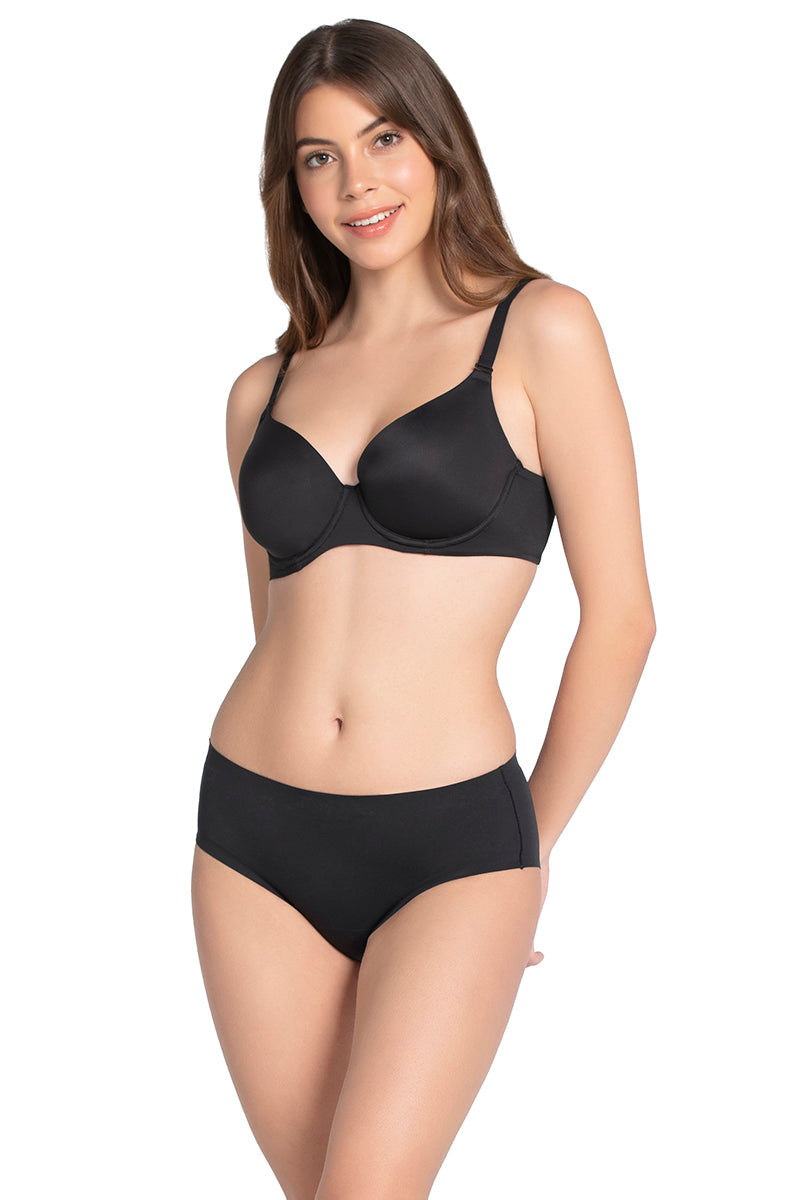 Amante Smooth Moves Padded Wired T-Shirt Bra Bra81601 – Color – Black