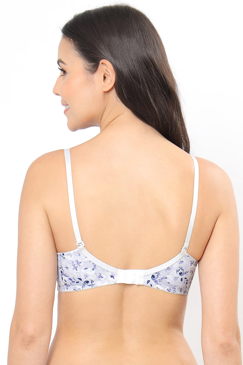 Amante Bra In White With Polka Dots