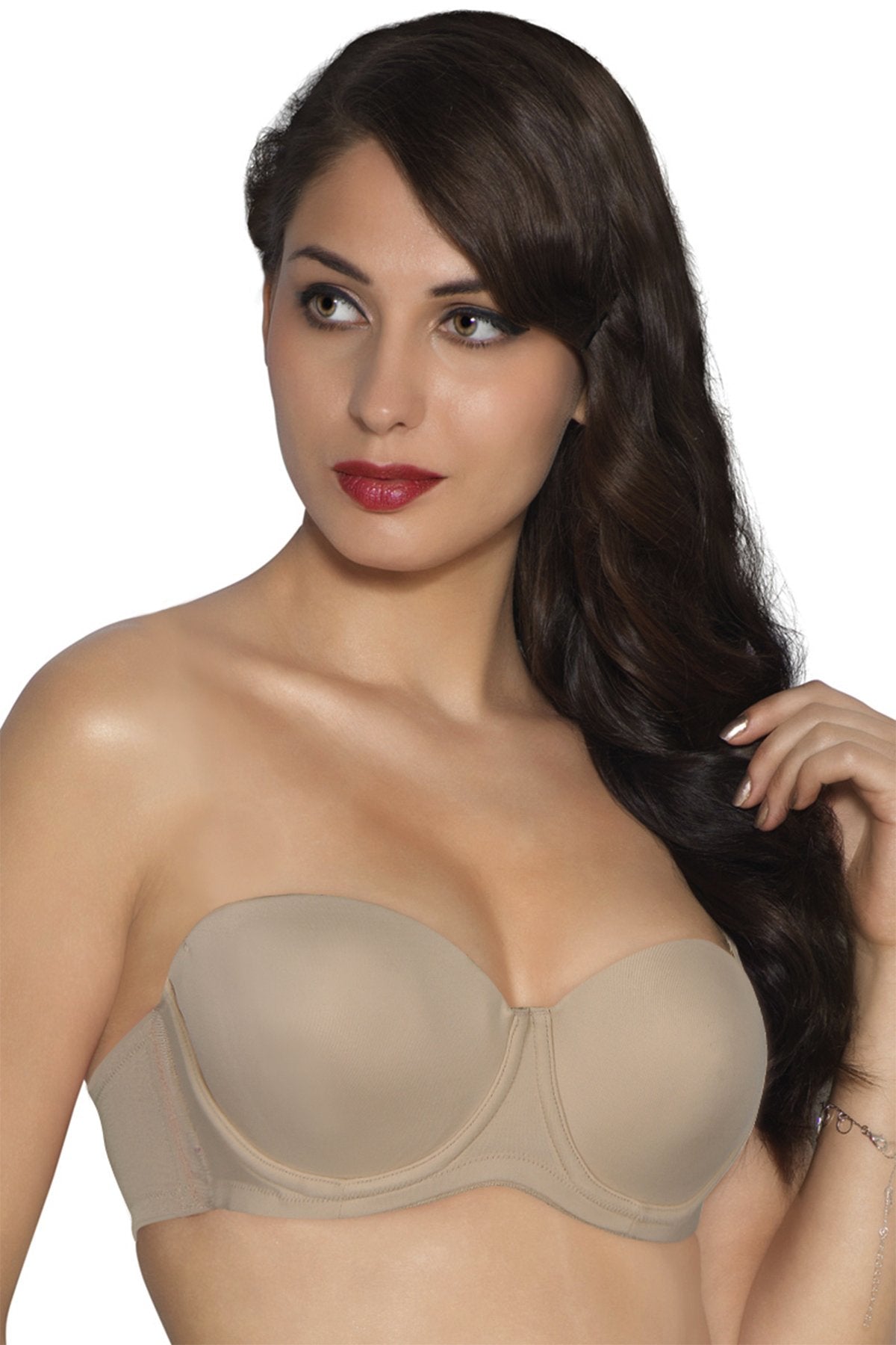 Women Sexy 34-46 C/D 1/2 Cup Strapless Multiway Bra Plus Size H059