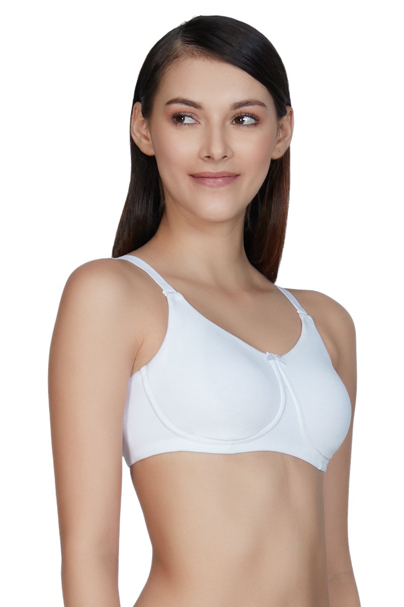  Bras for Women No Underwire Sexy High Elasticity Comfortable  Inner Strap Comfortable Bra (White, S) : Sports & Outdoors