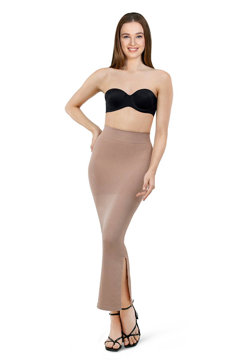 Buy Secrets By ZeroKaata Medium Compression Mermaid Saree Shapewear - Olive  at Rs.674 online