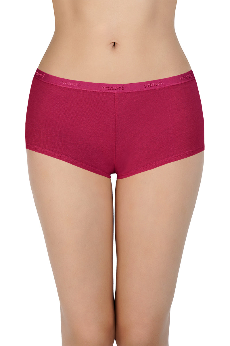 NWT Womens Pink Black Jockey Slimming Seamfree Slip Short Panties Size  Medium