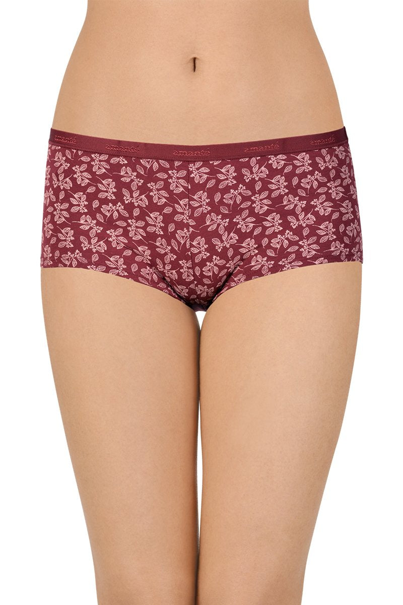 Printed Low Rise Boyshort Panty Pack of 2 amant