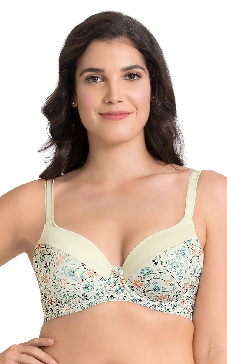 every de Bae Full Cover Padded Underwired T-shirt Bra - Steel Grey