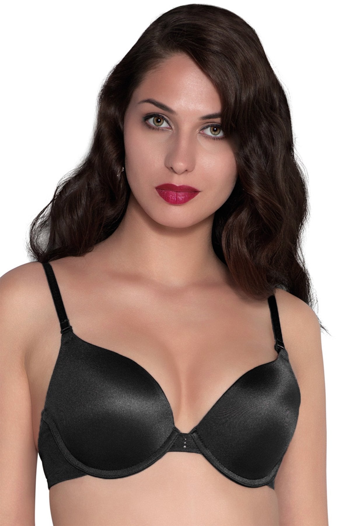 Varsbaby Low Back Bras for Women Plunge Push Up Bra with Clear Straps, Deep  V Low Cut Convertible Underwire Padded Bra : : Fashion