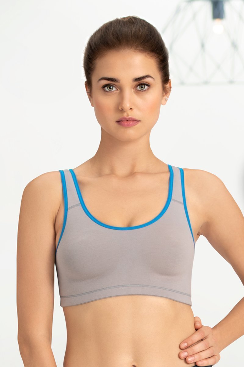 Madam Designer Cross Back,Non-Wired,Non-Padded Workout/Yoga Daily Use Sports  Bra