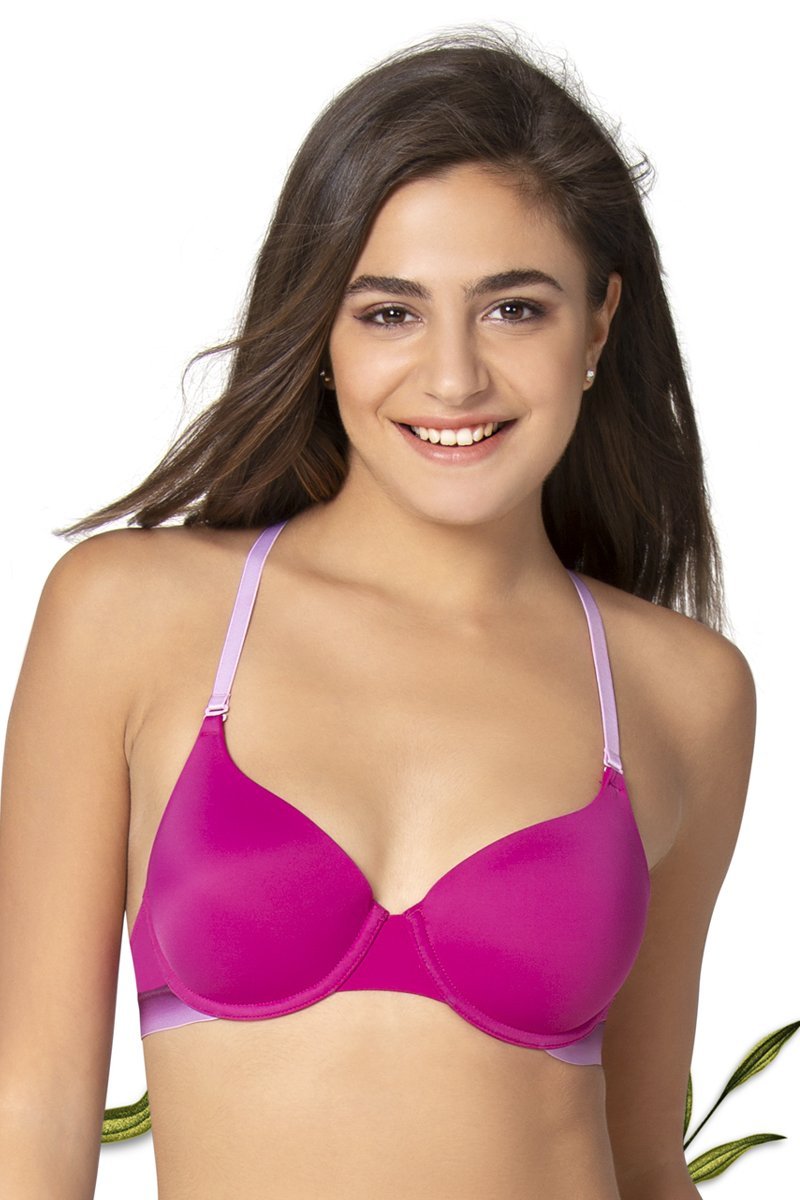 Buy Amante Padded Non Wired Full Coverage Push Up Bra - Pink at Rs.558  online